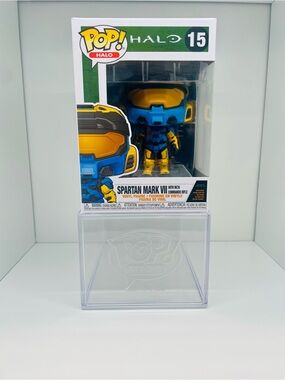 #15 Funko POP! Halo Spartan Mark VII Blue & Yellow Vinyl Figure